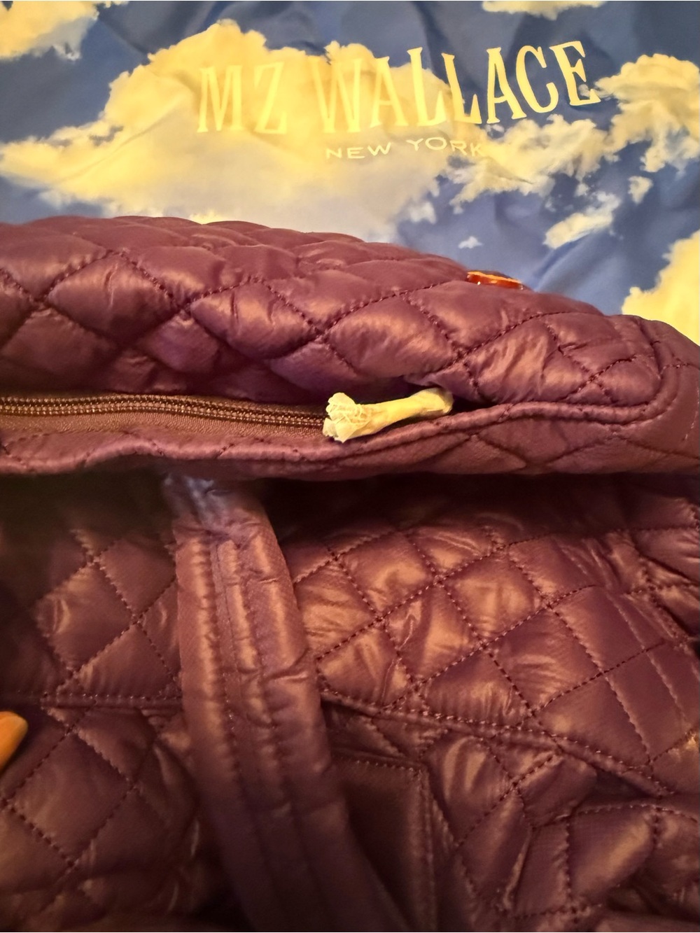 Gorgeous MZ Wallace amethyst, medium metro tote deluxe. Like new condition! - Picture 13 of 13